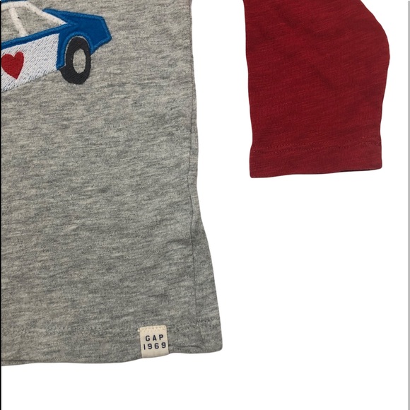 Gap Baby Blue Corduroy Pants & Love Patrol Long Sleeve Tee Shirt Set - Picture 8 of 16